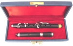 BB Flute, Ebony Wood with Case.