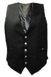 GPC-1056/a.   Argyle Waist Coats plain color dress vests, 5 diamond shape thistle buttons