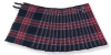 Black Stewart Tartan, Hand made, 8 yards on material, 70% wool 30% synthetic wool,