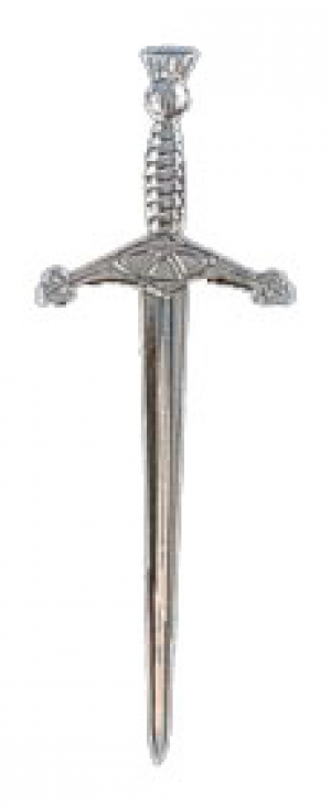 GPC-2021A. Sword Kilt Pin, Chrome finish.