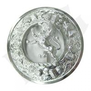 GPC-2082/B. Plaid Brooches, Thistle with lion Rampant Made of metal alloy 3  1/8 inches in diameter