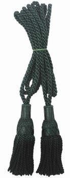 Green Silky Bagpipe Cords,