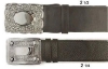 GPC-1084/K. Kilt Belt, Black Leather