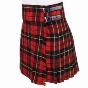 GPC-1069/W.  Wallace Tartan Ladies Kilt. 100 % wool,